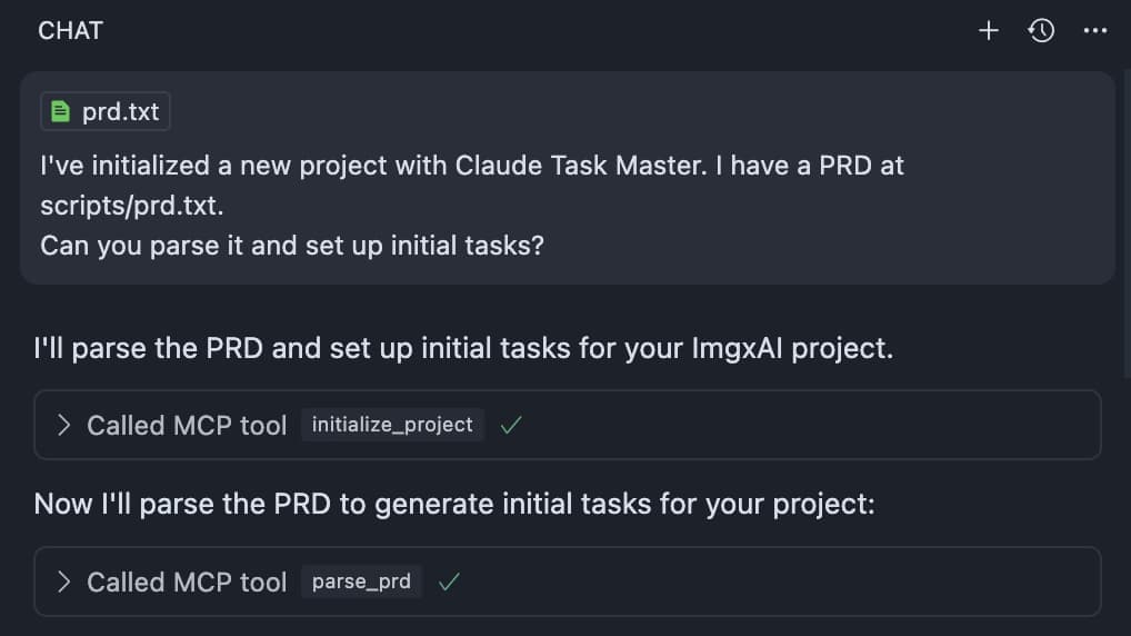 Breaking down tasks in Cursor with Taskmaster AI
