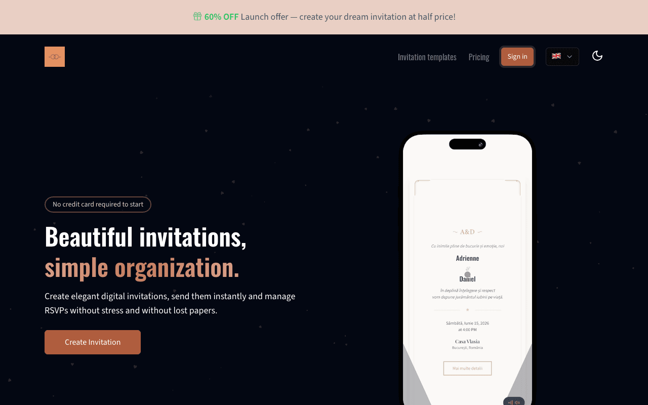 Digital Wedding Invitations