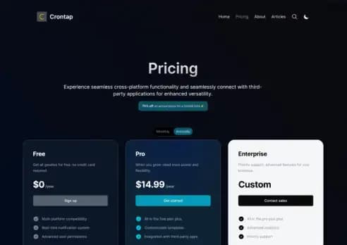 Screenshot of Shipixen pricing page